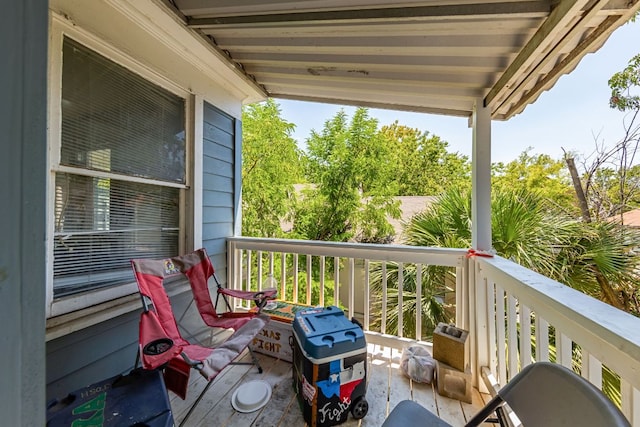 balcony with grilling area