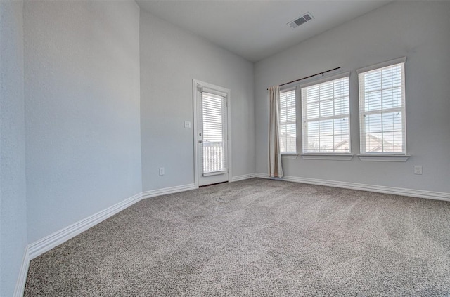 view of carpeted empty room