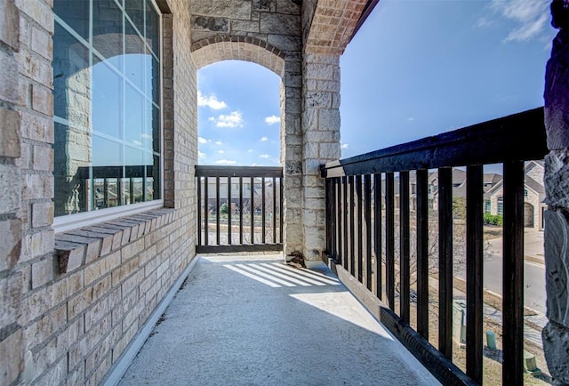 view of balcony