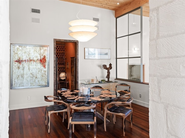 1200 Barton Creek Blvd Unit 35, Austin, TX 78735 - dining space with a towering ceiling and wood finished floors