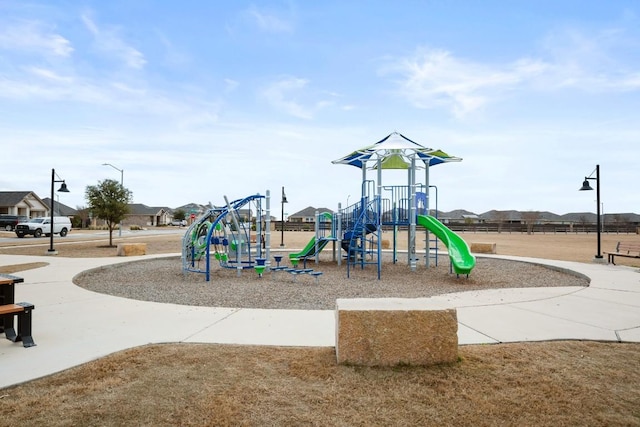 view of jungle gym