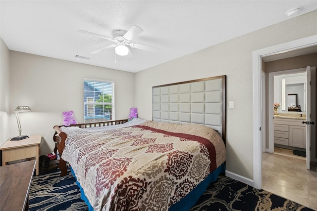 bedroom with ceiling fan