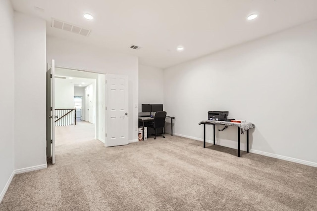205 Audie Murphy Cir, Leander, TX 78641 - carpeted office with recessed lighting and baseboards