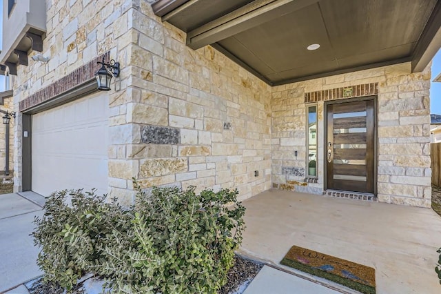 205 Audie Murphy Cir, Leander, TX 78641 - doorway to property with stone siding
