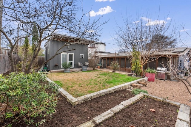 3601 Marcae Ct, Austin, TX 78704 - rear view of house with a sunroom