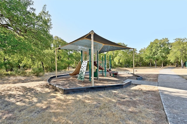 view of jungle gym