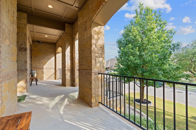 view of balcony