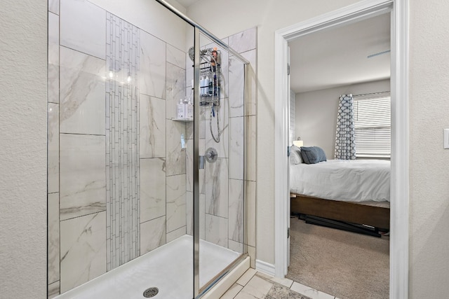 bathroom featuring an enclosed shower