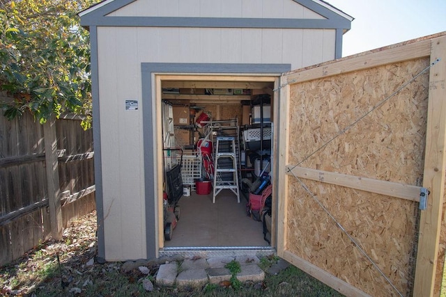 view of outdoor structure