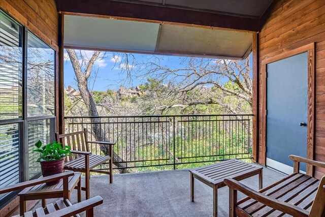 view of balcony