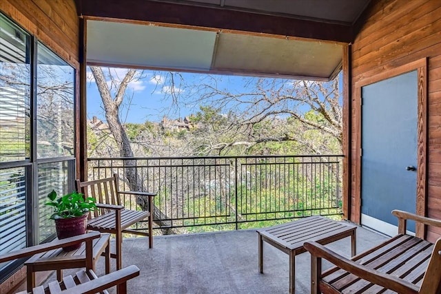 view of balcony