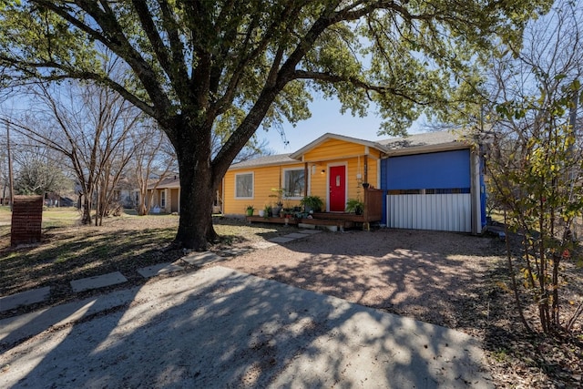 view of ranch-style home