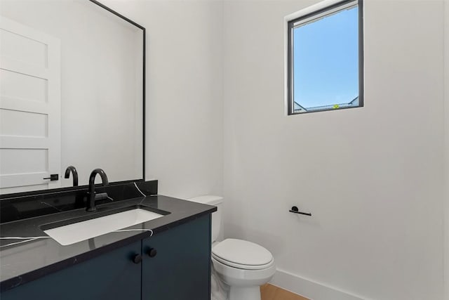6101 Adhara Pass, Austin, TX 78730 - half bathroom featuring vanity and toilet