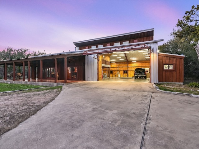 view of contemporary house