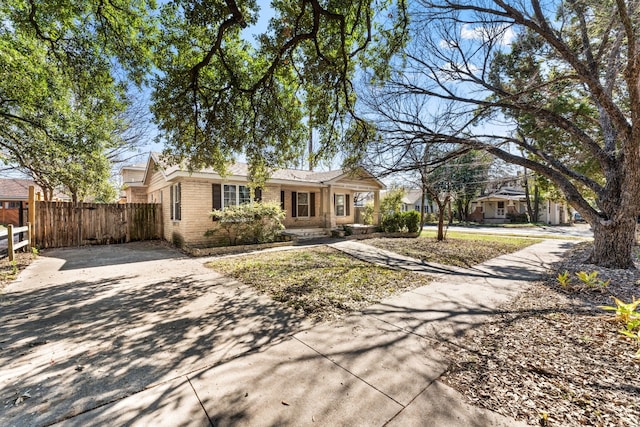 view of ranch-style house