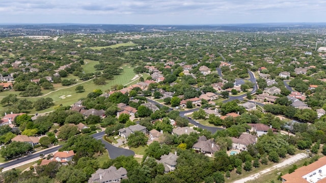 bird's eye view with a residential view