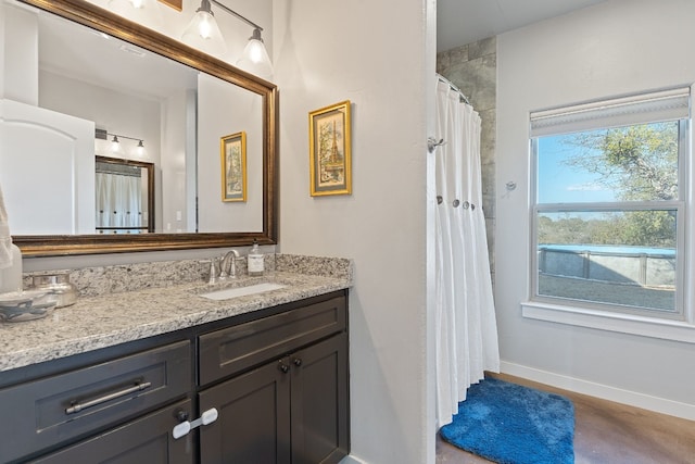 bathroom with vanity