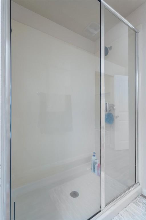 bathroom with walk in shower