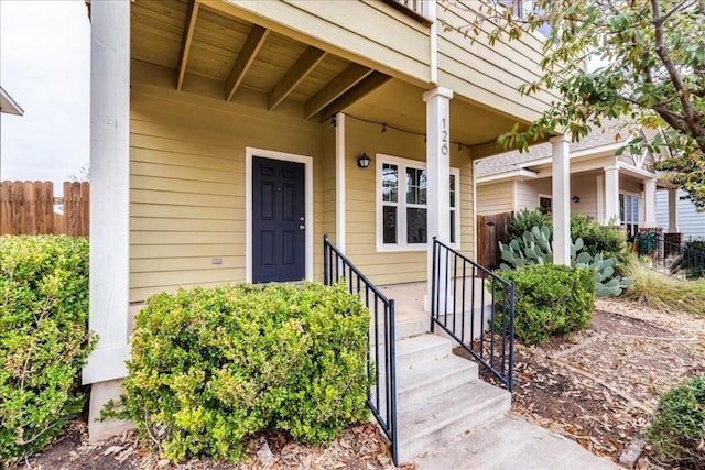 view of property entrance