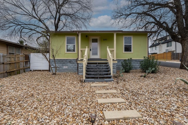 view of bungalow