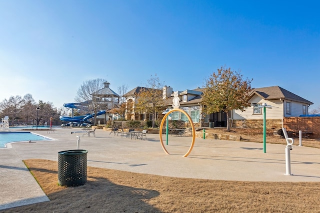 view of jungle gym