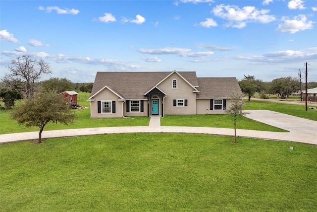 ranch-style house with a front yard