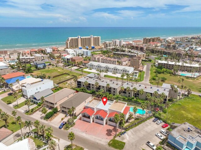 103 Palmetto Dr Unit B, South Padre Island, TX 78597 - bird's eye view of a large body of water and a pool