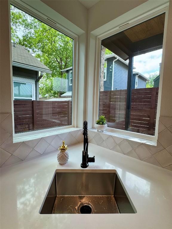 1708 Canterbury St Unit 2, Austin, TX 78702 - kitchen view of a sink and light countertops