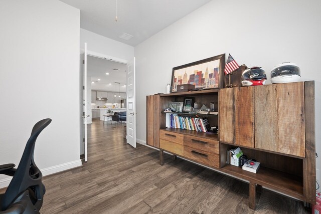 513 Elworth Path, Lakeway, TX 78738 - office with wood finished floors