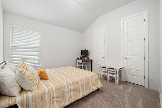 513 Elworth Path, Lakeway, TX 78738 - carpeted bedroom featuring vaulted ceiling