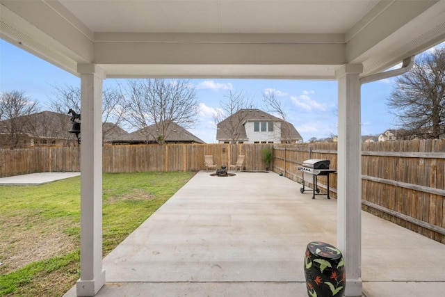 view of patio / terrace featuring area for grilling