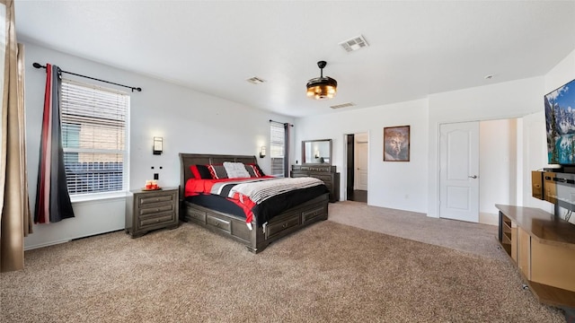 bedroom featuring carpet flooring