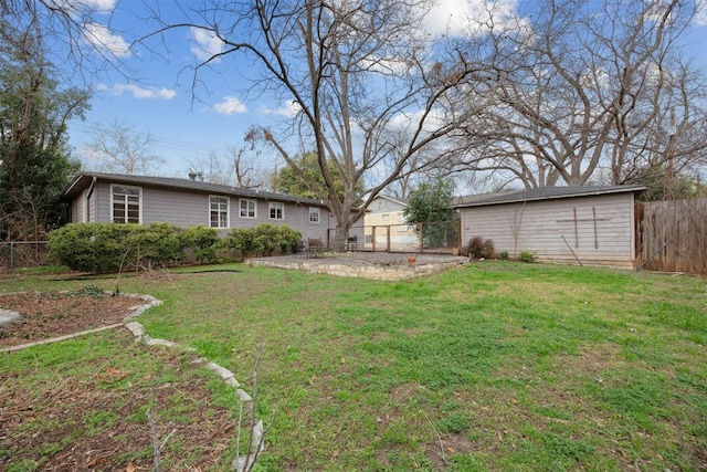 view of yard with a patio