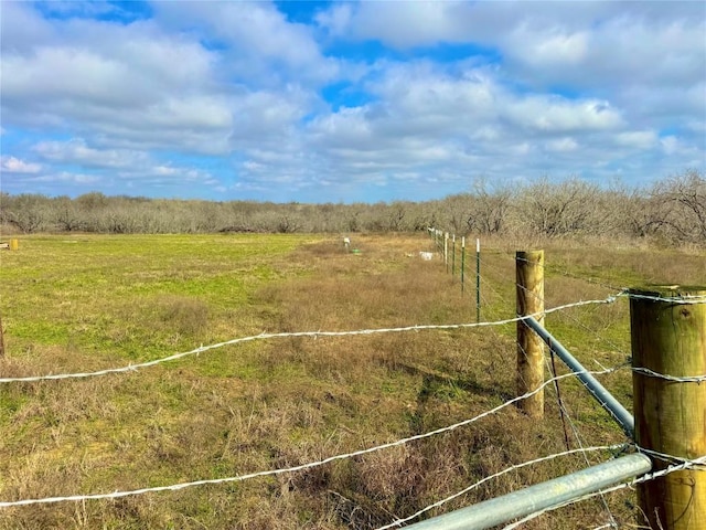 view of yard featuring a rural view