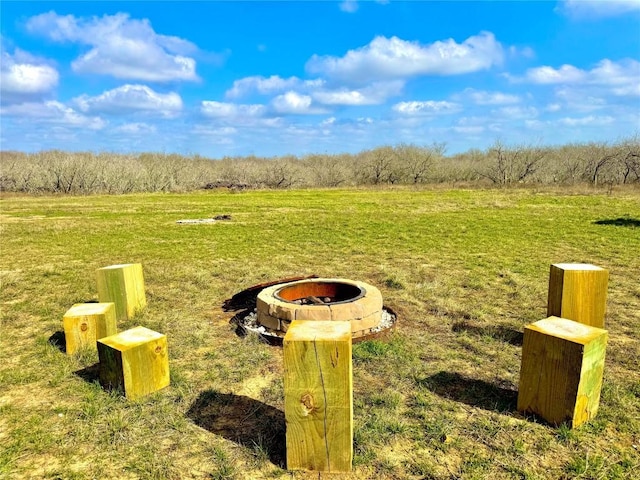 exterior details with a fire pit