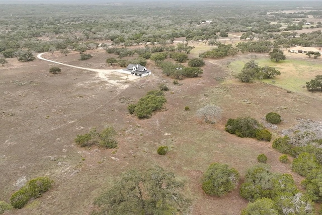 aerial view with a rural view