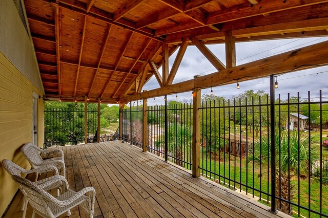1000 Ledbetter St, Round Rock, TX 78681 - view of wooden deck