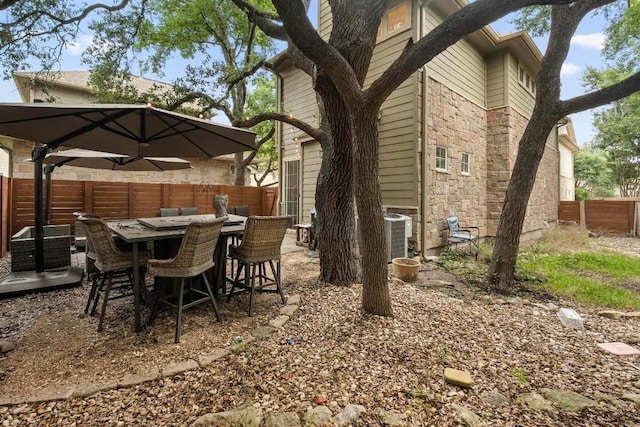 view of patio / terrace featuring cooling unit