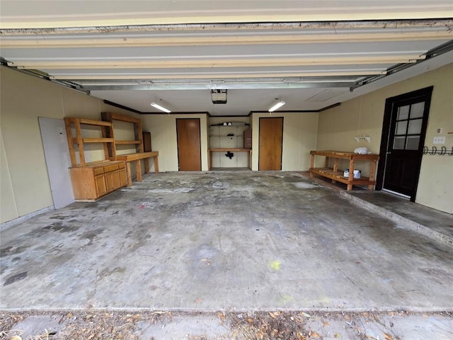 177 E Davilla St, Bartlett, TX 76511 - garage featuring a garage door opener