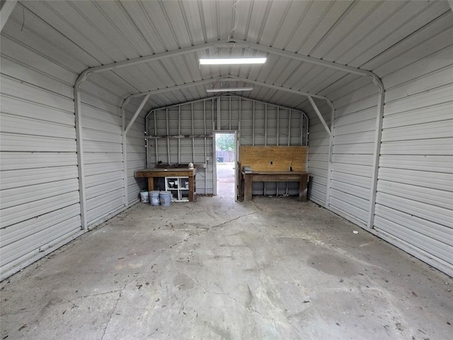 177 E Davilla St, Bartlett, TX 76511 - garage with metal wall