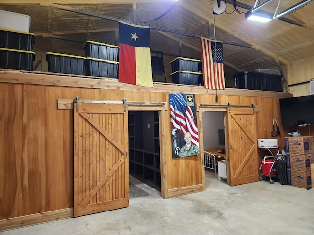 view of horse barn