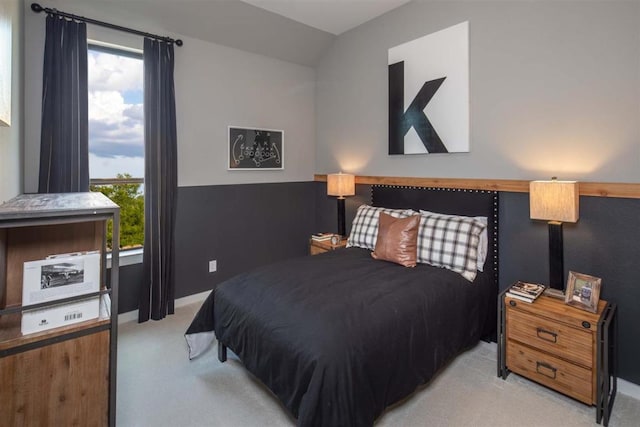 2516 Carretera Dr, Leander, TX 78641 - bedroom featuring vaulted ceiling and light colored carpet