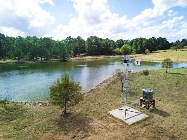 view of water feature