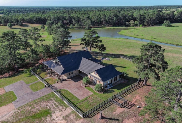 0000 Gotier Trace Rd, Smithville, TX 78957 - view of property location with a large body of water and a heavily wooded area