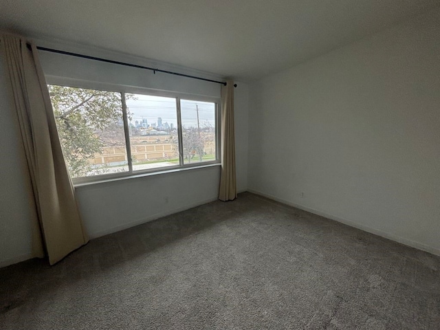 unfurnished room featuring carpet flooring