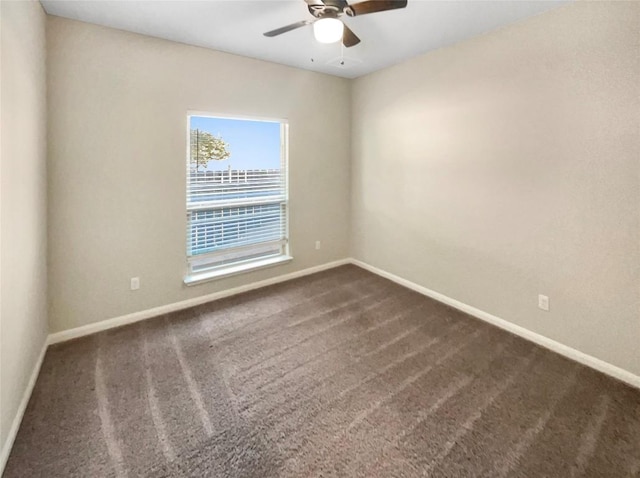 116 San View Dr, Georgetown, TX 78628 - unfurnished room featuring ceiling fan and dark carpet