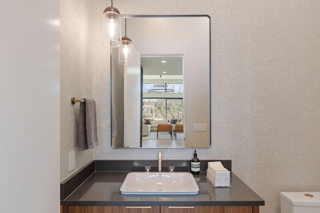 4502 Hyridge Dr, Austin, TX 78759 - bathroom featuring toilet and vanity