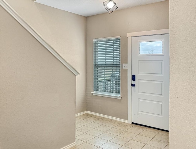 view of tiled entryway