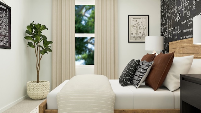 bedroom featuring carpet floors