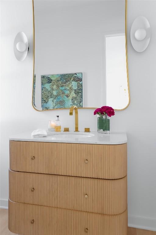 bathroom with vanity